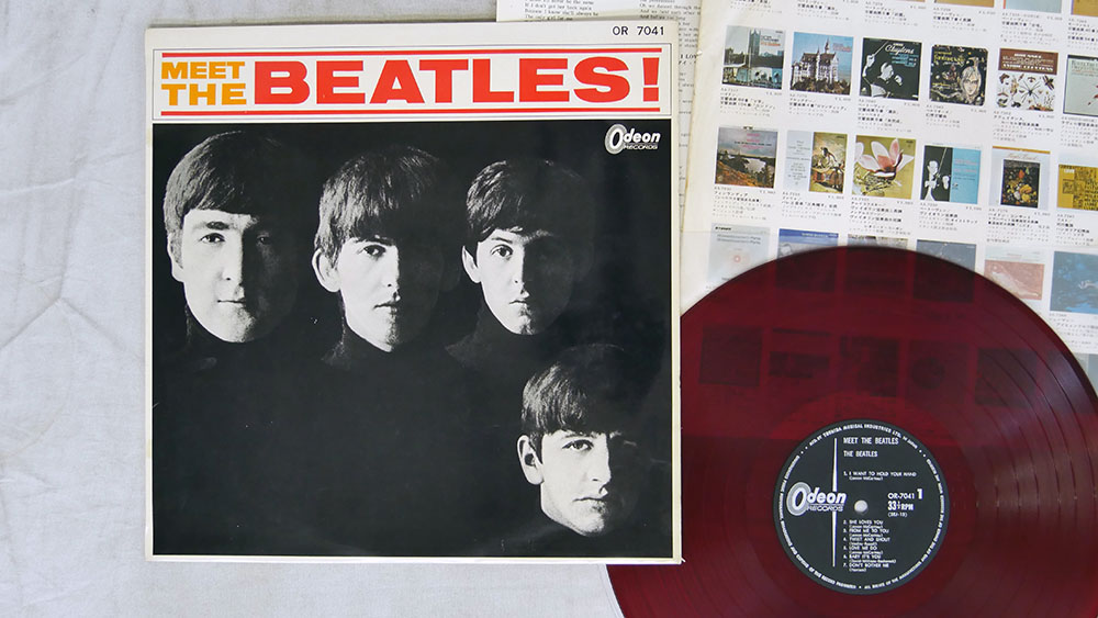 BEATLES MEET THE BEATLES ODEON OR-7041 Japan RED VINYL FLIPBACK COVER ...