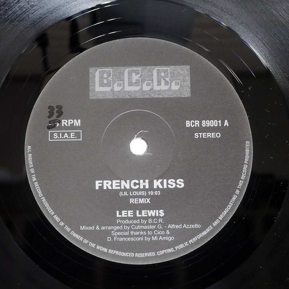LEE LEWIS FRENCH KISS (REMIX) / ATMOSPHERE BEATCLUB BCR89001 ITALY 12 | eBay